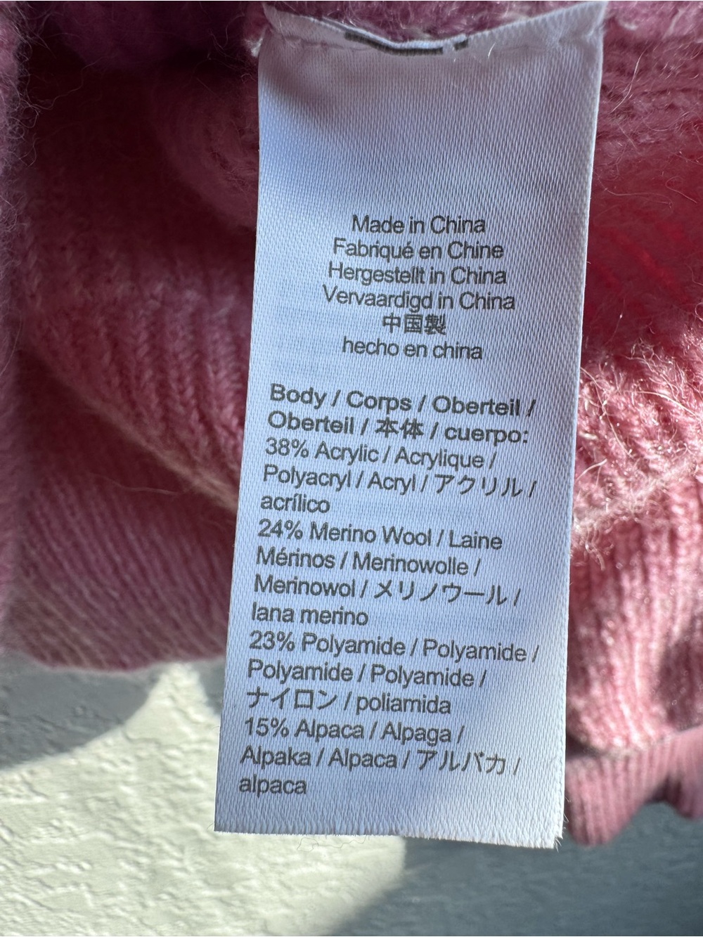 J.Crew Alpaca Merino Wool Pink Cardigan Sweater Size M Balloon Sleeve BB391 - Picture 10 of 10
